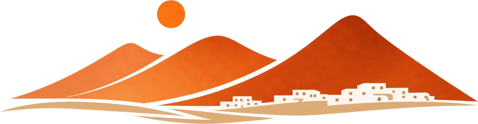 El macizo de Tinasoria con el pueblo a sus pies